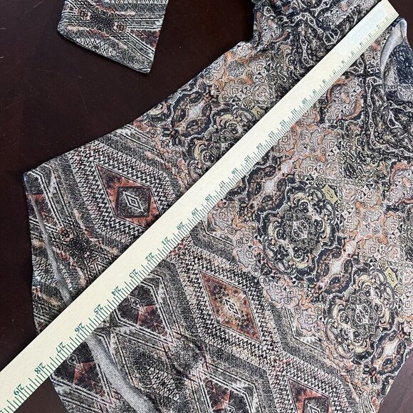 One World Live and Let Live Paisley Print Long Sleeve Blouse Women’s Size M - Picture 6 of 7